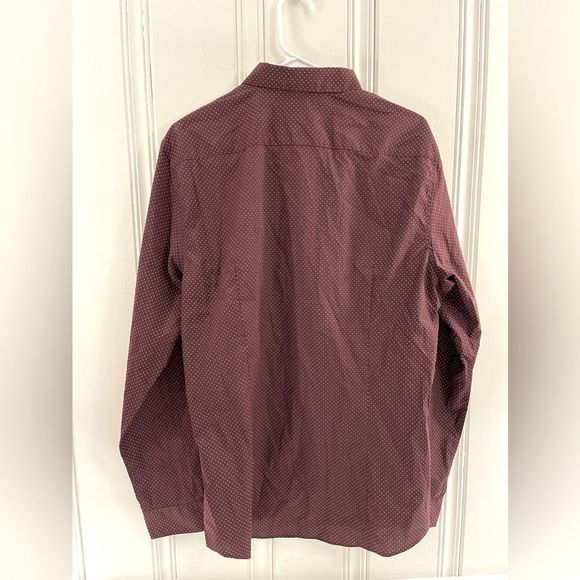 H&M Mens Slim Fit Easy Iron Long Sleeve Shirt Size L - Picture 4 of 4